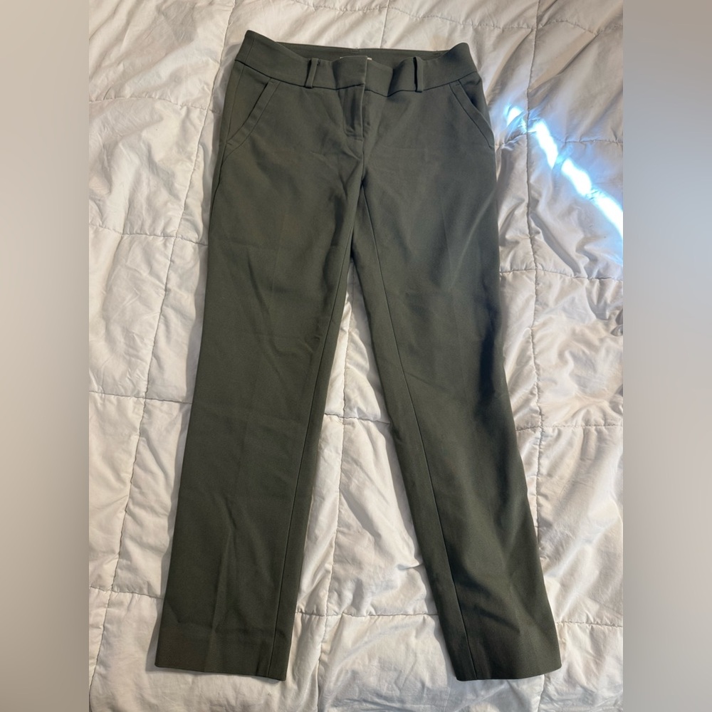 Loft Petite Green Dress Pants